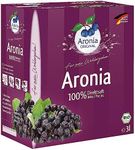 Aronia ORIGINAL Organic Aronia Berry Juice 3 Litre / 101.4 Fl Oz Box (30-Day Supply) | Pure Aronia fruit from first pressing | No Additives, Vegan, Organic, Non-GMO Black Chokeberry