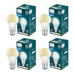 PHILIPS 14-Watt LED Bulb | 3 Colours in 1 LED Bulb | Scene Switch Bulb for Home & Decoration | Colour : Tunable White, Pack of 4