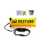 Restube BEACH Float Buoyancy Aid Starter Bundle Includes One-Pull Inflatable Water Safety Buoy, 2 Replacement CO2 Cartridges and Waterproof Reflective Tape, Jet Black, Small