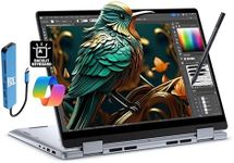 Dell Inspiron 14 7440 2-in-1 Laptop (14" FHD+ Touchscreen, Intel Core 5 120U (> i7-1355U),16GB DDR5, 512GB SSD) for Creator, Designer, IST Hub & Pen, 10-Hr Long Battery Life, Win 11 Home w/AI Copilot