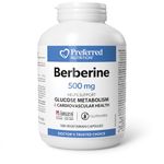 Preferred Nutrition Berberine MAXIMUM POTENCY 1000mg per Serving (2 capsules, 500mg each) for Cardiovascular Health & Supporting Blood Sugar Metabolism. 120 vcap, 60 day supply.