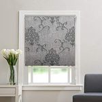 Kayra Decor Blackout Roller Blinds for Windows - Suitable for Bedroom, Kitchen, Sliding Door and French Door, Size - 42"(W) X 72"(H), Grey