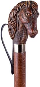 FootFitter Wooden-Style Long-Handled Shoe Horn, Wood, 21", Horse, 21"