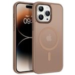 BENTOBEN Magnetic for iPhone 14 Pro Case [Compatible with Magsafe] Translucent Matte 14 Pro Phone Case Slim Shockproof Women Men Girls Boys Protective Cover Cases for iPhone14 Pro 6.1", Deep Brown