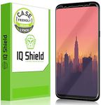 IQShield Screen Protector Compatible with Samsung Galaxy S8 Plus (2-Pack)(Case Friendly)(Not Glass) Anti-Bubble Clear TPU Film