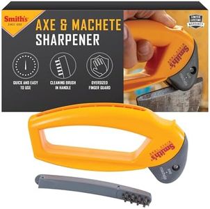 Smith's 50582 Axe & Machete Axe and Machete Sharpener, Standard, Yellow