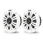 Kicker Marine Speaker Set 4 inch KA45KM44 for Boat/Tower/Wakeboarding - White