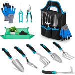 Garden Tool Set with Non Slip Rubbe