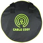 Luigi's Cable Storage Bag - Carry and Store Electric Hook Up Cables Charging Cords Water Hose EV Power Leads - 40cm (15 3/4") Diameter Cosy for Car or Caravan - Black