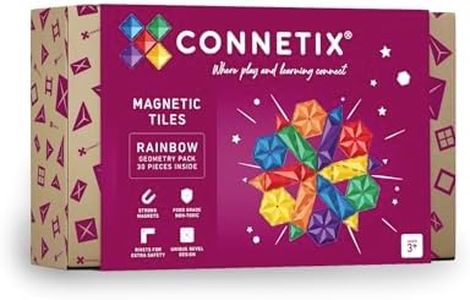 CONNETIX Rainbow Geometry Pack, 30 Pieces