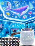 21 Sets of Films, Projector Night Light for Kids, Night Light Projector for Bedroom, Ceiling, Star Galaxy Projector with 360° Rotation for Kids Baby Girls, Birthday, Christmas, Nursery, Room Decor