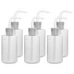 stonylab Chemical Wash Bottle, 4-Pack Plastic Safety Lab Squeeze Wash Bottle, LDPE with Narrow Mouth, 250 ml (8 oz)/4 Bottle
