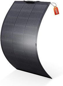 ALLPOWERS SF100 100W Flexible Solar Panel with IP68 Waterproofing ETFE Photovoltaic Solar Module, 24V/12V Off-Grid Semi-Flexible Mono Solar Panel for Roof RV Motorhome Boat Cabin Van Uneven Surfaces