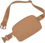 Dancour Leather Belt Bag, Leather Fanny Pack Crossbody, Everywhere Belt Bag, Leather Waist Bag for Women, Fanny Pack Leather Women, Cross Body Fanny Packs For Women, Large Belt Bag, Brown Belt Bag