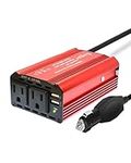 Eugar 300W Car Power Inverter DC 12V to 110V AC Converter with 5.4A(3A+2.4A) Dual USB Car Charger