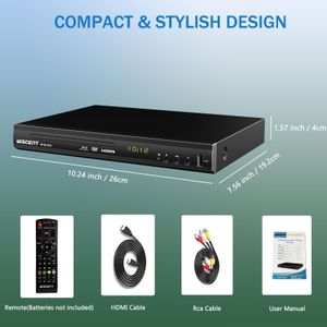 Blu-ray DVD Player 1080P – Full HD HDMI Playback