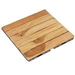 vidaXL Solid Teak Wood Decking Tile