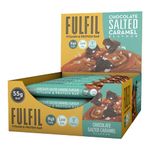 Fulfil Vitamin and Protein Bar (15 x 55 g Bars) — Chocolate Salted Caramel Flavour — 20 g High Protein, 9 Vitamins, Low Sugar