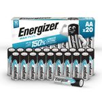 Energizer Max Plus AA Alkaline Batteries - Pack of 20