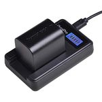 DuraPro 1Pc BN-VG121 Battery + LCD USB Charger for JVC BN-VG107 BN-VG107U BN-VG107US BN-VG114 BN-VG121U Batteries;GZ-E10 GZ-E100 GZ-E100SEU GZ-E105BEK GZ-E105BEU GZ-E105REK GZ-E225-V Digital Cameras