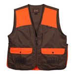 Gamehide Upland and Dove Lightweight Hunting Vest (Orange/Dark Brown, X-Large)