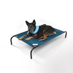 Coolaroo The Original Cooling Elevated Pet Bed, Turquioise, Medium