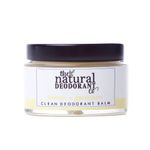 The Natural Deodorant Co, Clean Deodorant Balm Lemon & Geranium 55g, Aluminium Free, Plastic Free, All Day Protection