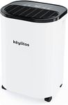 Keylitos 12L Day Dehumidifiers for Home and Basements,Quiet Dehumidifier with Drain Hose, with Digital Humidity Display, Auto or Manual Drainage for Large Room, Garage, Bedroom, Bathroom