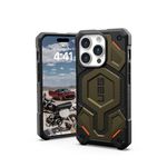 URBAN ARMOR GEAR UAG Case Compatible with iPhone 15 Pro Case 6.1" Monarch Pro Kevlar Element Green Built-in Magnet Compatible with MagSafe Charging Premium Rugged Dropproof Protective Cover