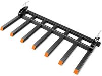 COZONY Clamp on Debris Forks, 7 Prong 5500 lbs Load Capacity Pallet Forks, Fit 72" Buckets, Dual Nut & Pull-Out L-Type Screws Heavy Duty Attachment for Tractors & Skid Steer Loaders