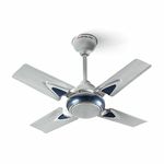 LONGWAY Starlite-1 600mm/24 inch High Speed Anti-dust Decorative 5 Star Rated Ceiling Fan 850 RPM with 3 Year Warranty (Silver Blue, Pack of 1)