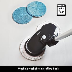 Aircraft Home PowerGlide Cordless Hard Floor Cleaner & Polisher – 4 Pads for Wood, Tile, Laminate