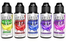 Flava Hitz, 5 x 100ml Premium E Liquid 0mg (No Nicotine) Fruits Pack 1 | 70vg/30pg | Vape Juice | Cloud Chaser | 120ml Shortfill