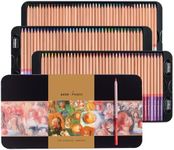 AXUS MARCO Oil-based Colored Pencils Set for Adult Professional Coloring 3.7mm Thick Core Unbreakable Great Color Rendering Iron Box Packed For Artists & Art Lovers (Renoir 3100 Series-120 Colors)