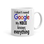 Khakee Do Not Need Google My Niece Knows Everything Theme Printed Coffee Mug - Gift idea,Birthday Gift,Anniversery Gift