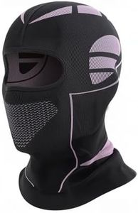 Mech-Style Ski & Motorcycle Mask-Windproof Balaclava, Full Face with Vent Holes, Helmet-Friendly, Unisex for Skiing & Riding Dark Purple