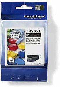 Brother LC426XLBK Cartucho original para las impresoras MFCJ4340DW, MFCJ4540DW y MFCJ4540DWXL, Duración estimada: hasta 6000 páginas (según ISO/IEC 24711), Negro