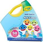 Crayola Baby Shark Art Set, 50 Pieces, Gift for Kids, 3, 4, 5, 6, 7