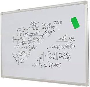 HAND IN HAND Magnetic Ceramic Whiteboard Wall Mounted Dry Erase Board, Porcelain White Boards, Silver Aluminum Frame, Including 1 Dry Eraser 2 Magnets and 1 Markers for School Home Office 905X600MM