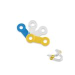 50PCS Replacement Elastic Straps for Anti-snoring Appliance 100% Latex Free (Blue, 17mm)