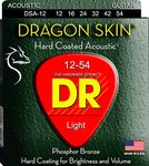 DR Strings DRAGON SKIN™ - CLEAR Coated Acoustic Guitar Strings: Light 12-54