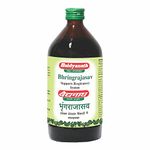 Baidyanath Nagpur Bhringrajasava 450 ml Syrup |Made with Natural Ayurvedic Ingredients for Hair, Liver, Cough Health and Blood purifier