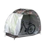 Hodeffior Bike Shed Storage Tent for 2-3 Bikes, Water Resistant Anti-Dust 210D Oxford Fabric Bicycle Cover Shelter With Doors Large Storage Space for Home Garden