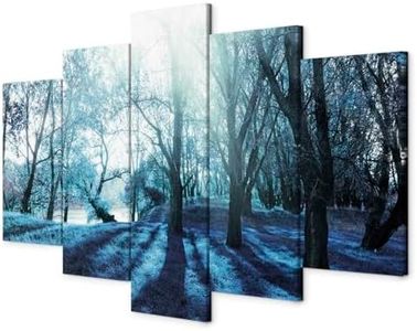 murando Impression sur toile intissee 200x100 cm cm 5 parties tableau tableaux decoration murale photo image artistique photographie graphique nature Foret Foret parc c-B-0030-b-o
