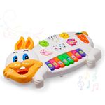 Wembley Rabbit Piano Musical Toy Interactive Educational Learning Music Keyboard Toys for Kids Playset with Flashing Lights & 6 Animal Sounds Fun Play Activity Birthday Gift for Boys Girls Toddlers