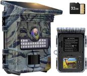 XTU Solar Trail Camera, 4K 48MP Game Camera with Night Vision Motion Activated 0.2s Trigger, Wildlife Camera with 850nm No Glow Infrared LEDs, Deer Camera with IP66 Waterproof for Backyard Farm