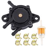 KOSIDA Replace Fuel Pump Briggs 808492 597338 Kohler 17hp-27hp For Lawn Mower Tractor Golf Cart Engine and Kawasaki Cub Cadet Craftsman Deere John Starter Vacuum Fuel Pump (A Set)