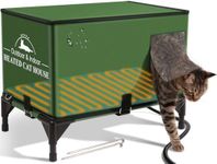 Elevated Base Heated Cat House for 
