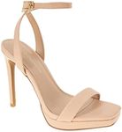 BCBGeneration Women's Caroline Heeled Sandal, Sand Lizard, 10