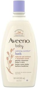 Aveeno Baby Calming Comfort Bath with Relaxing Lavender & Vanilla Scents, Hypoallergenic & Tear-Free Formula, Paraben- & Phthalate-Free, 18 Fl Oz (Pack of 1)